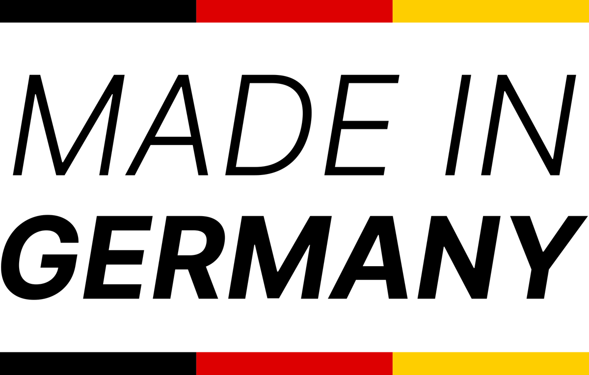 Made In Germany Logo in Transparent für Werbezwecke
