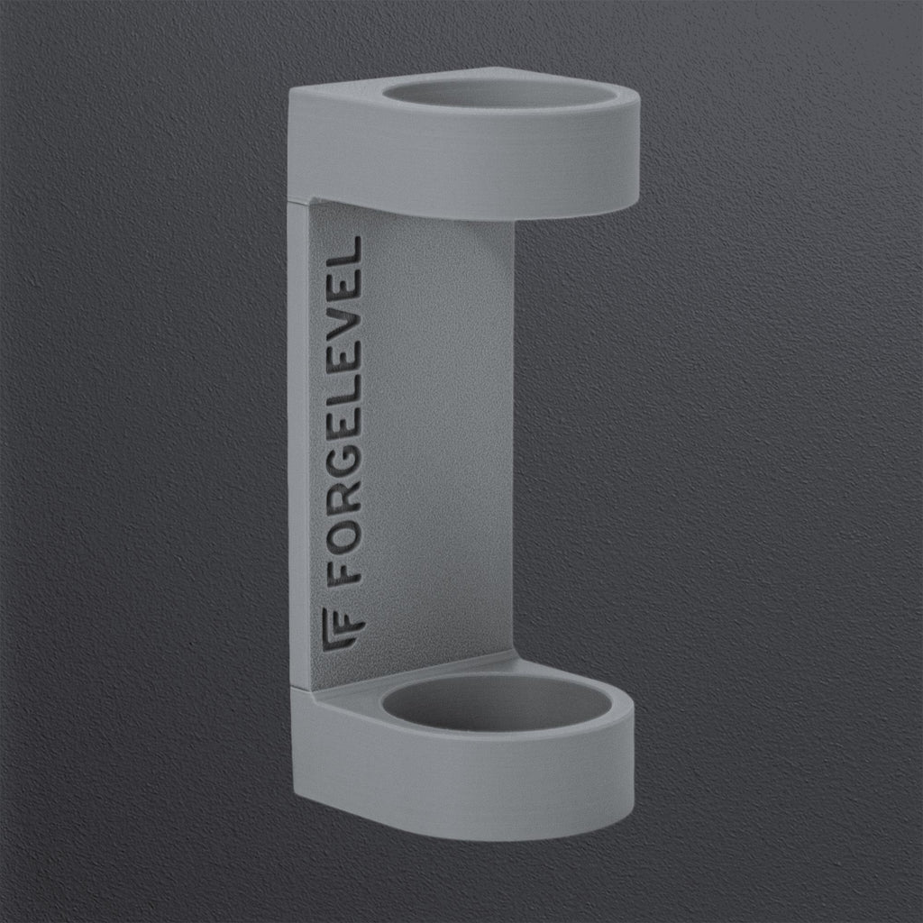 Produktbild Schalldämpferhalter M in grau, mit dunklem Hintergrund