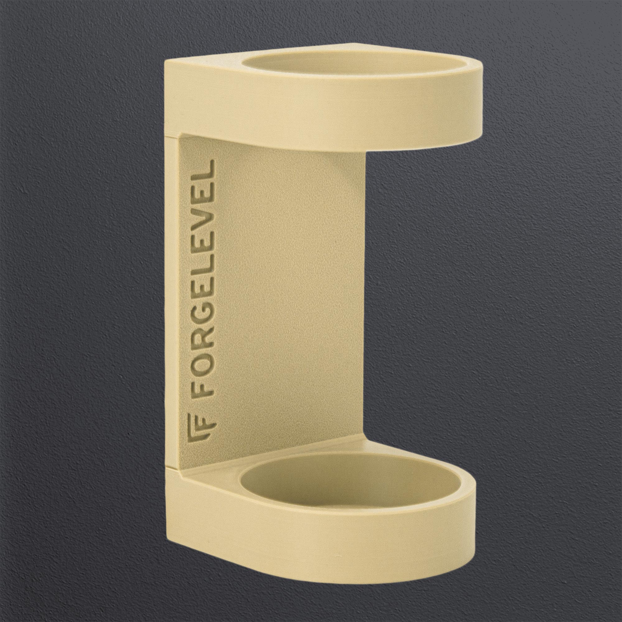 Produktbild Schalldämpferhalter XL in Desert, mit dunklem Hintergrund