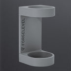 Produktbild Schalldämpferhalter XL in Grau, mit dunklem Hintergrund