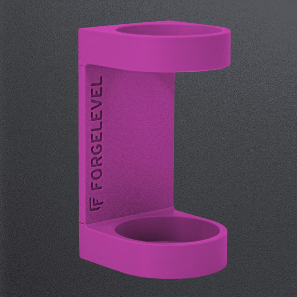 Produktbild Schalldämpferhalter XL in neonpink, mit dunklem Hintergrund