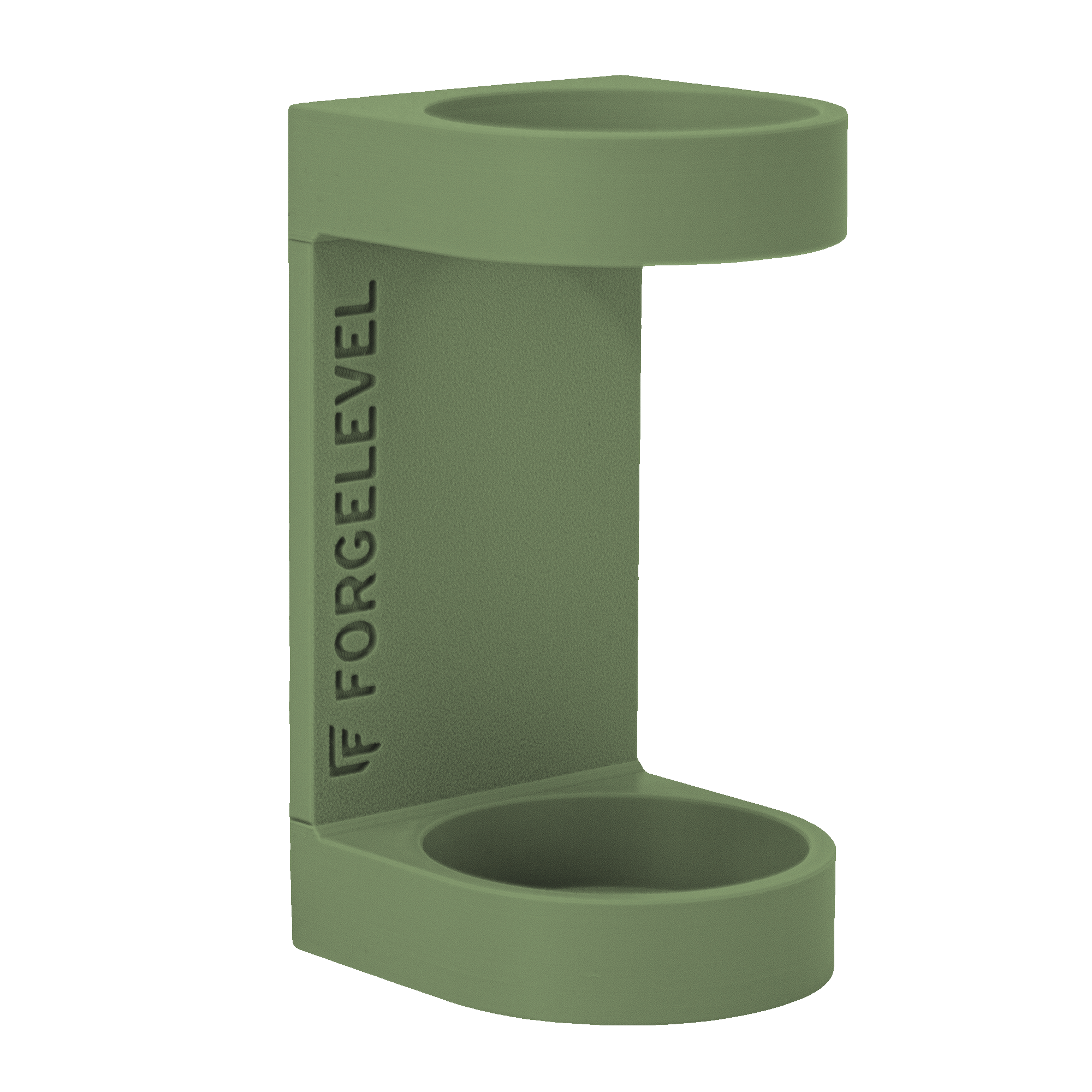 Produktbild des Mutus Schalldämpfers in Olive mit transperenten Hintegrund